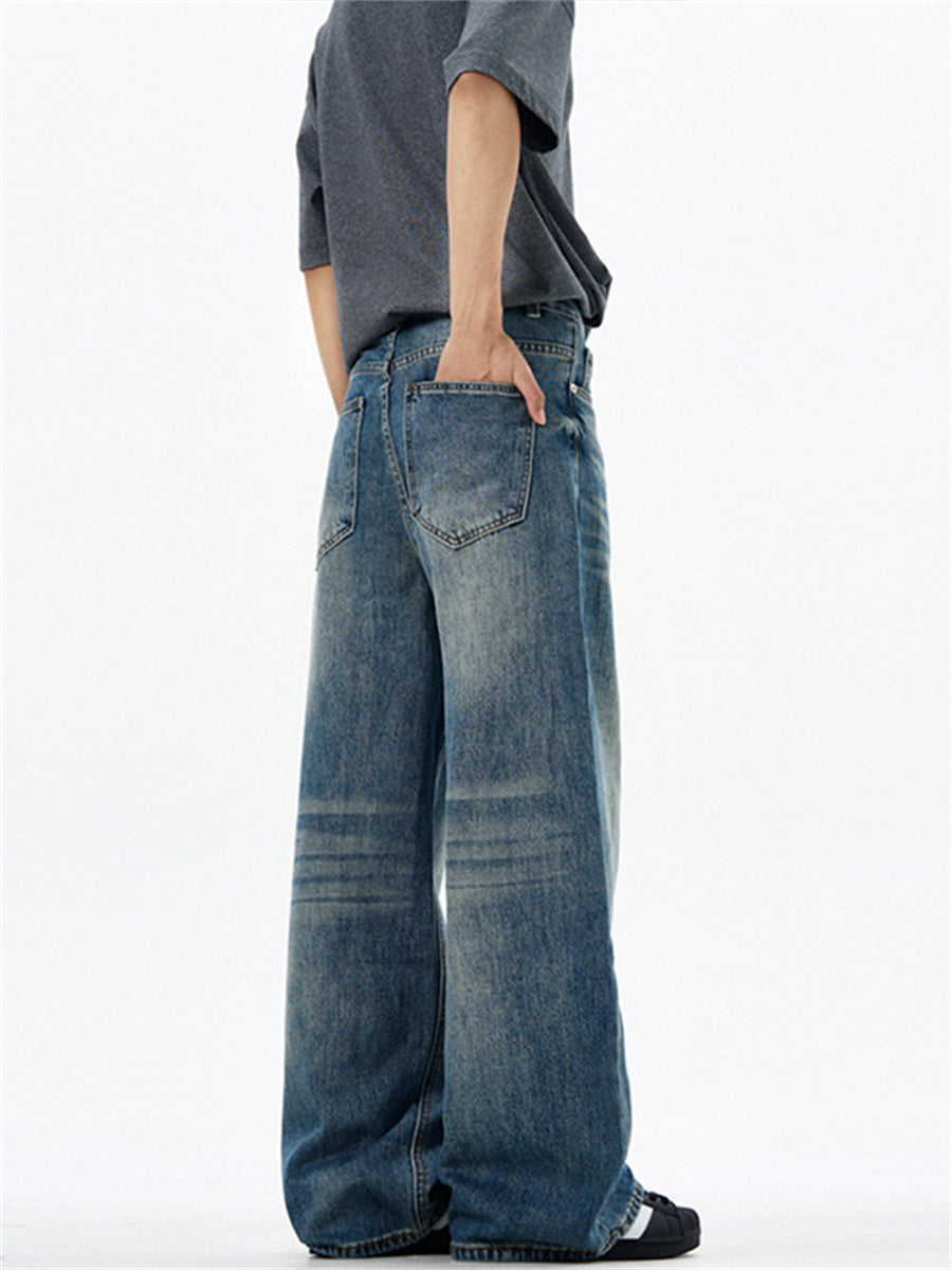 Liber Summer Men's Pocket decoration Jeans