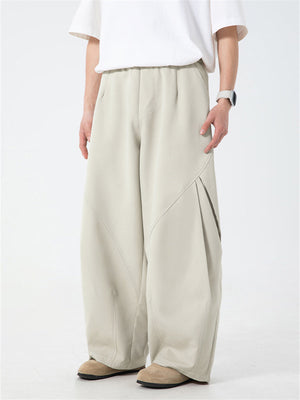 Liber SS Men's Solid Pocket Fabric Paneled Trousers