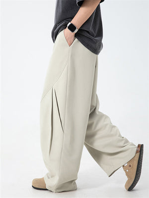 Liber SS Men's Solid Pocket Fabric Paneled Trousers