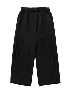 Liber SS Men's Solid Pocket Fabric Paneled Trousers