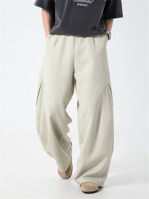 Liber SS Men's Solid Pocket Fabric Paneled Trousers