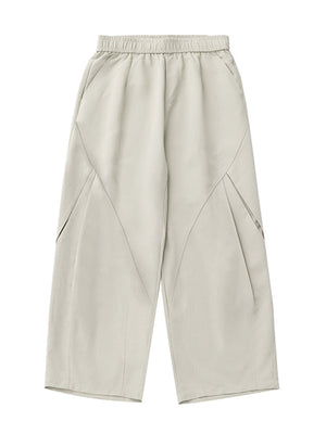 Liber SS Men's Solid Pocket Fabric Paneled Trousers