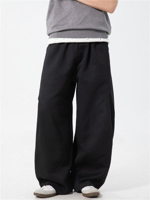 Liber SS Men's Solid Pocket Fabric Paneled Trousers