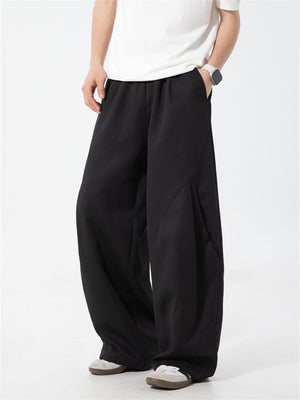 Liber SS Men's Solid Pocket Fabric Paneled Trousers
