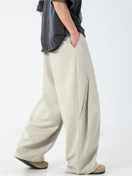 Liber SS Men's Solid Pocket Fabric Paneled Trousers