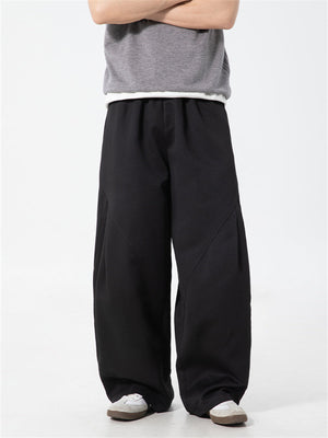 Liber SS Men's Solid Pocket Fabric Paneled Trousers