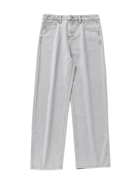 Liber SS Men's Solid Denim Vintage Washed Trousers
