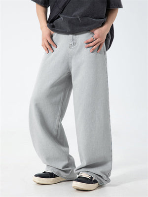 Liber SS Men's Solid Denim Vintage Washed Trousers