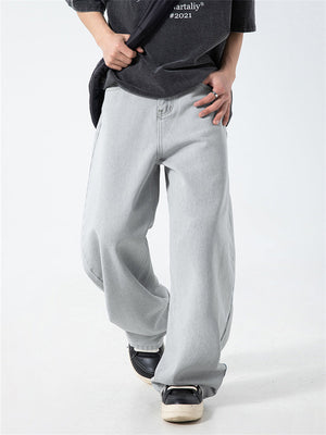 Liber SS Men's Solid Denim Vintage Washed Trousers