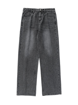 Liber SS Men's Solid Denim Vintage Washed Trousers
