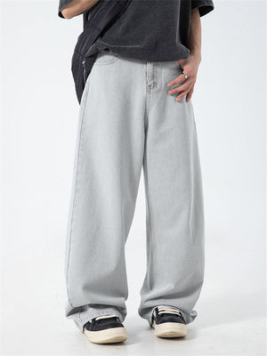 Liber SS Men's Solid Denim Vintage Washed Trousers