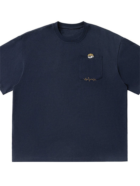 Liber SS Men's Animal Embroidered T-Shirt