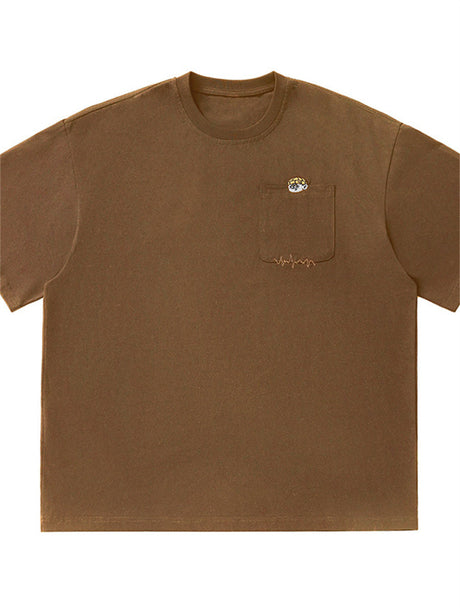 Liber SS Men's Animal Embroidered T-Shirt