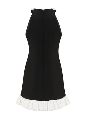 Liber Summer Women's Ruffle Solid Color Mini&Short Dresses