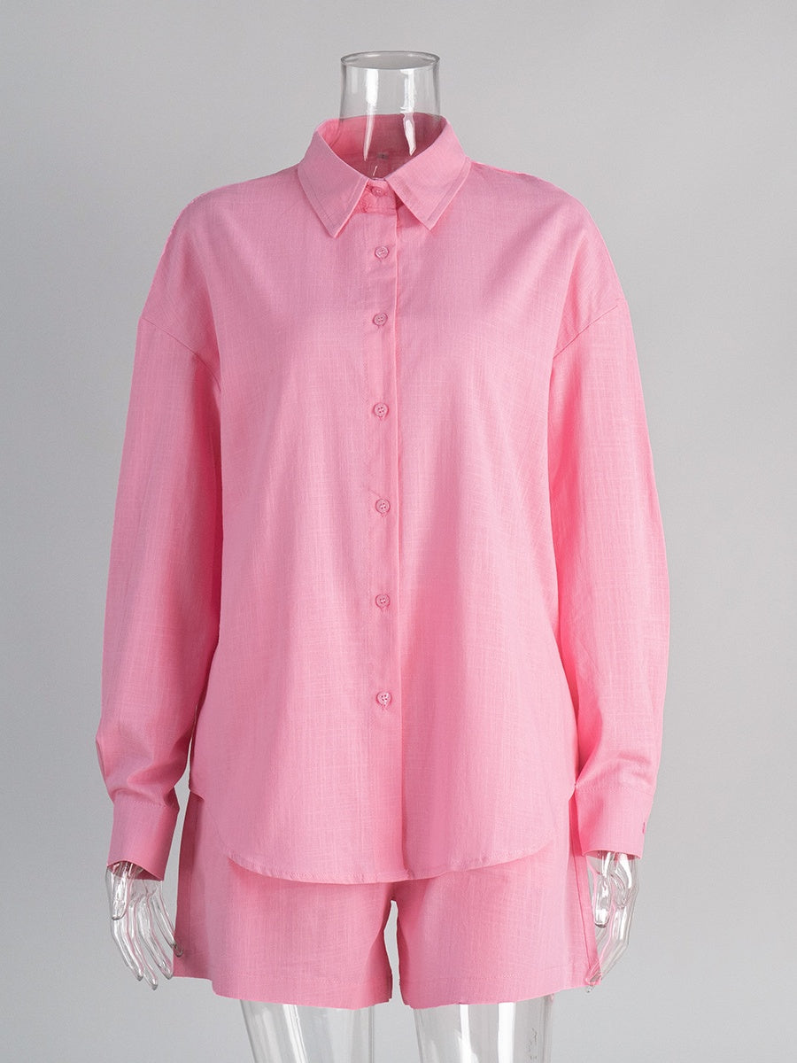 Liber SS Women's Linen Two-Piece Set