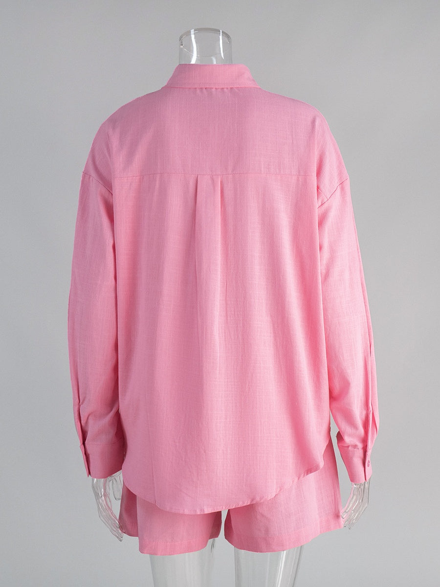 Liber SS Women's Linen Two-Piece Set