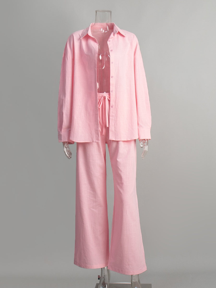 Liber SS Women's Linen Two-Piece Set