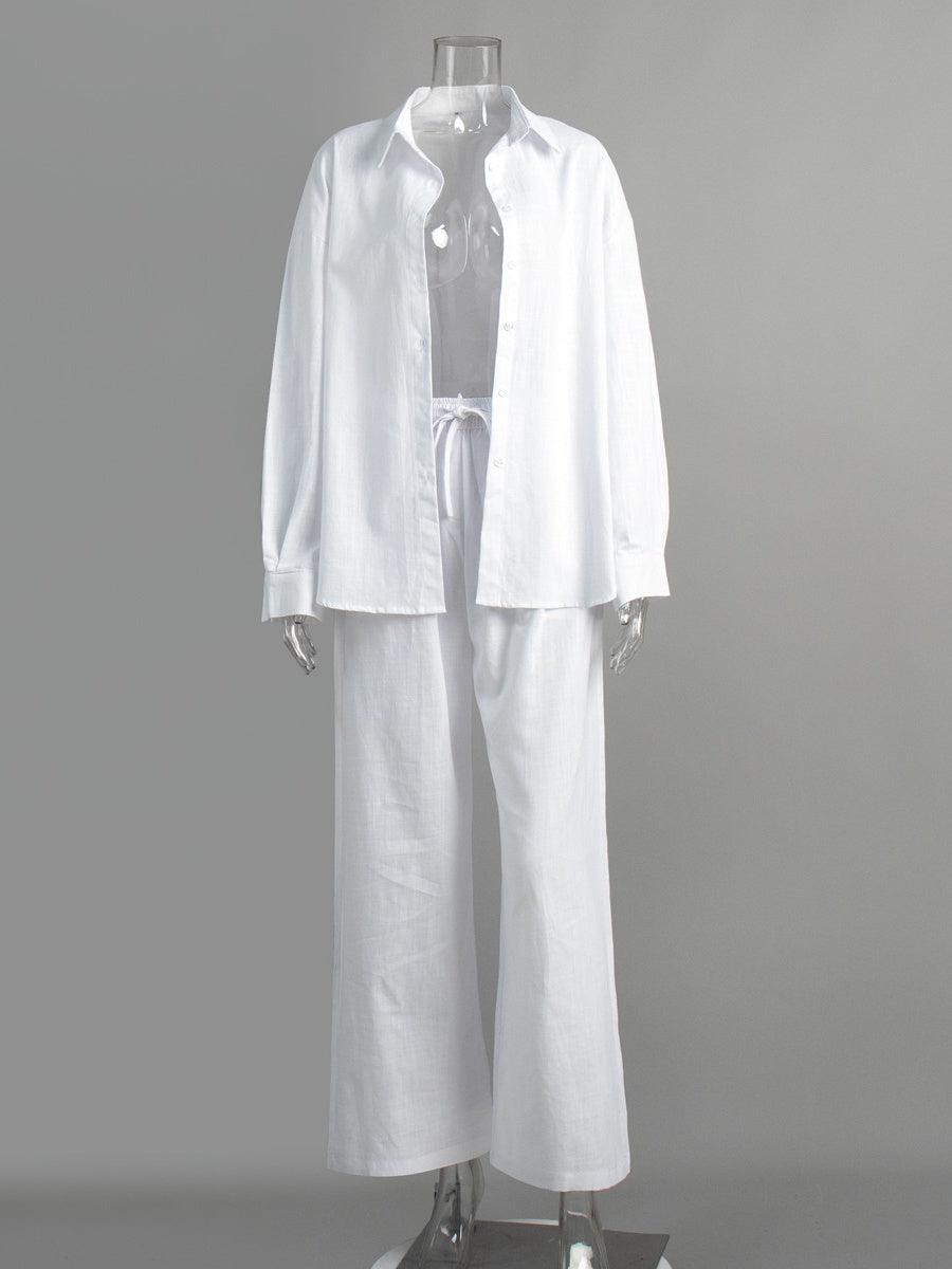 Liber SS Women's Linen Two-Piece Set