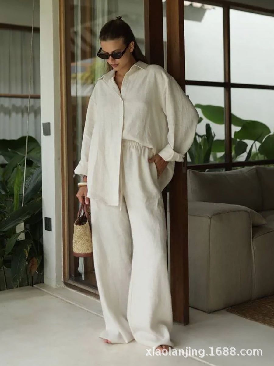 Liber SS Women's Linen Two-Piece Set