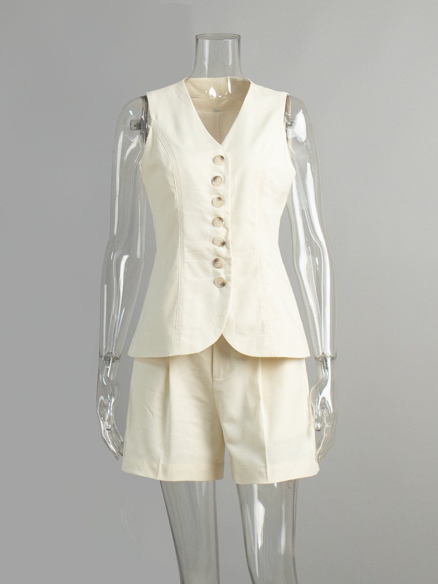 Liber SS Women's Linen Two-Piece Set