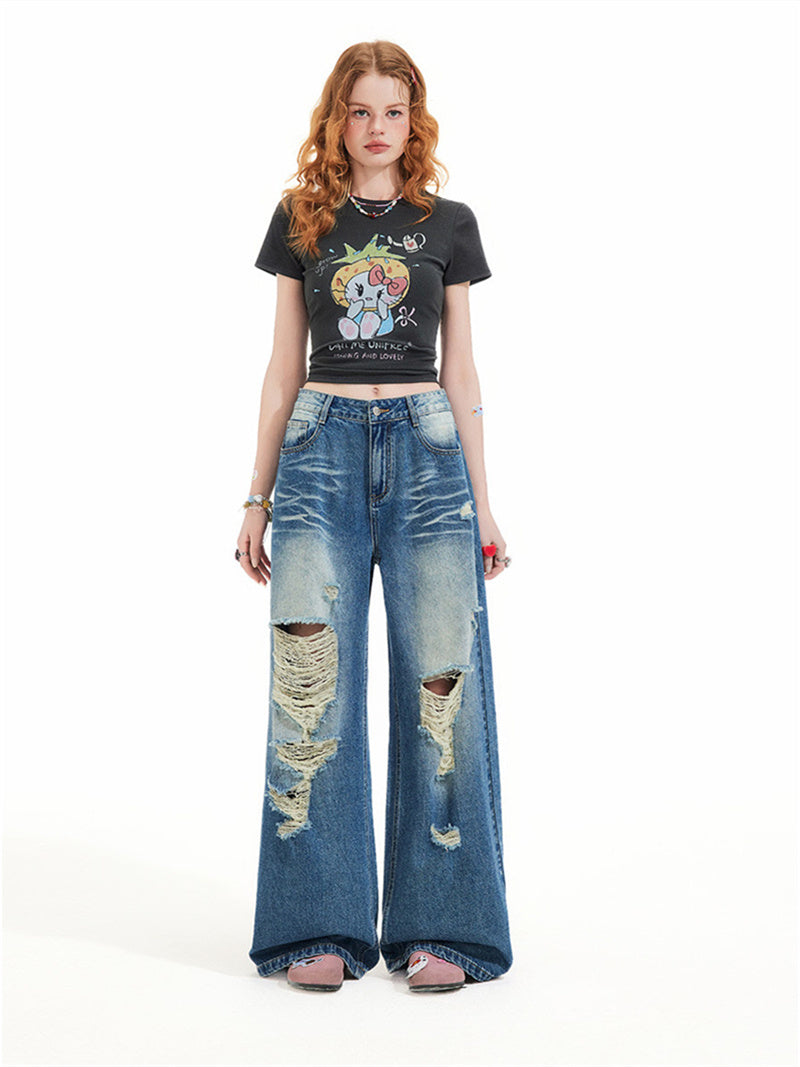 Liber Summer Women's  Distressed Jeans