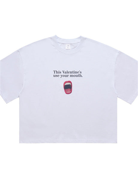 Liber Summer Men's Printed Letter Hood T-shirts