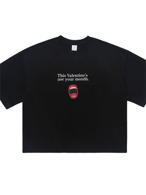 Liber Summer Men's Printed Letter Hood T-shirts