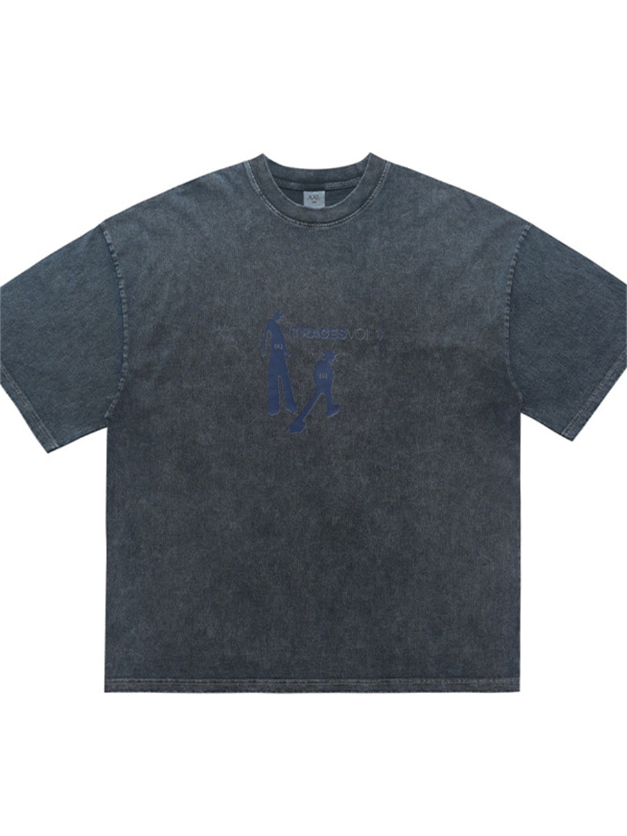 Liber Summer Men's Printed Letter Hood T-shirts