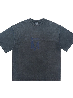 Liber Summer Men's Printed Letter Hood T-shirts