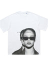 Liber Summer Men's Printed Letter Hood T-shirts