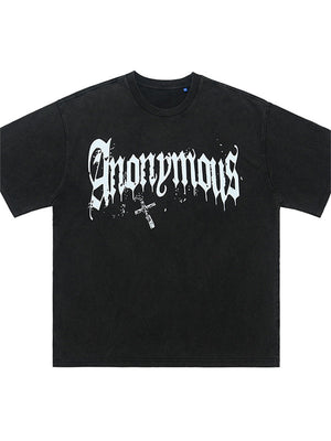 Liber Summer Men's Printed Letter Hood T-shirts
