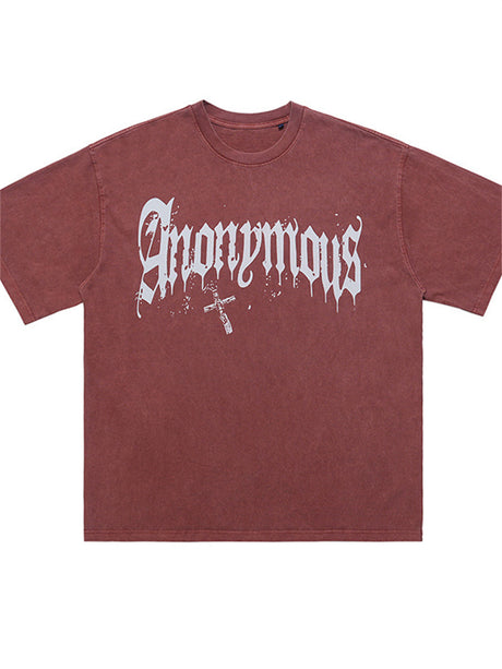 Liber Summer Men's Printed Letter Hood T-shirts