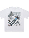 Liber Summer Men's Printed Letter Hood T-shirts