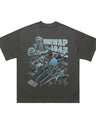 Liber Summer Men's Printed Letter Hood T-shirts
