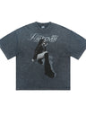 Liber Summer Men's Printed Letter Hood T-shirts