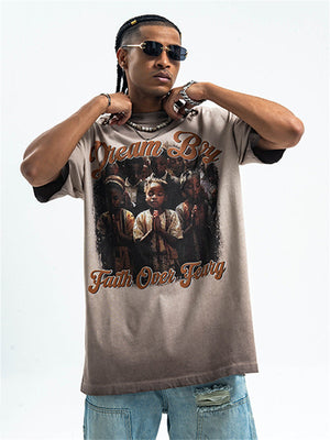 Liber Summer Men's Printed Other Hood T-shirts