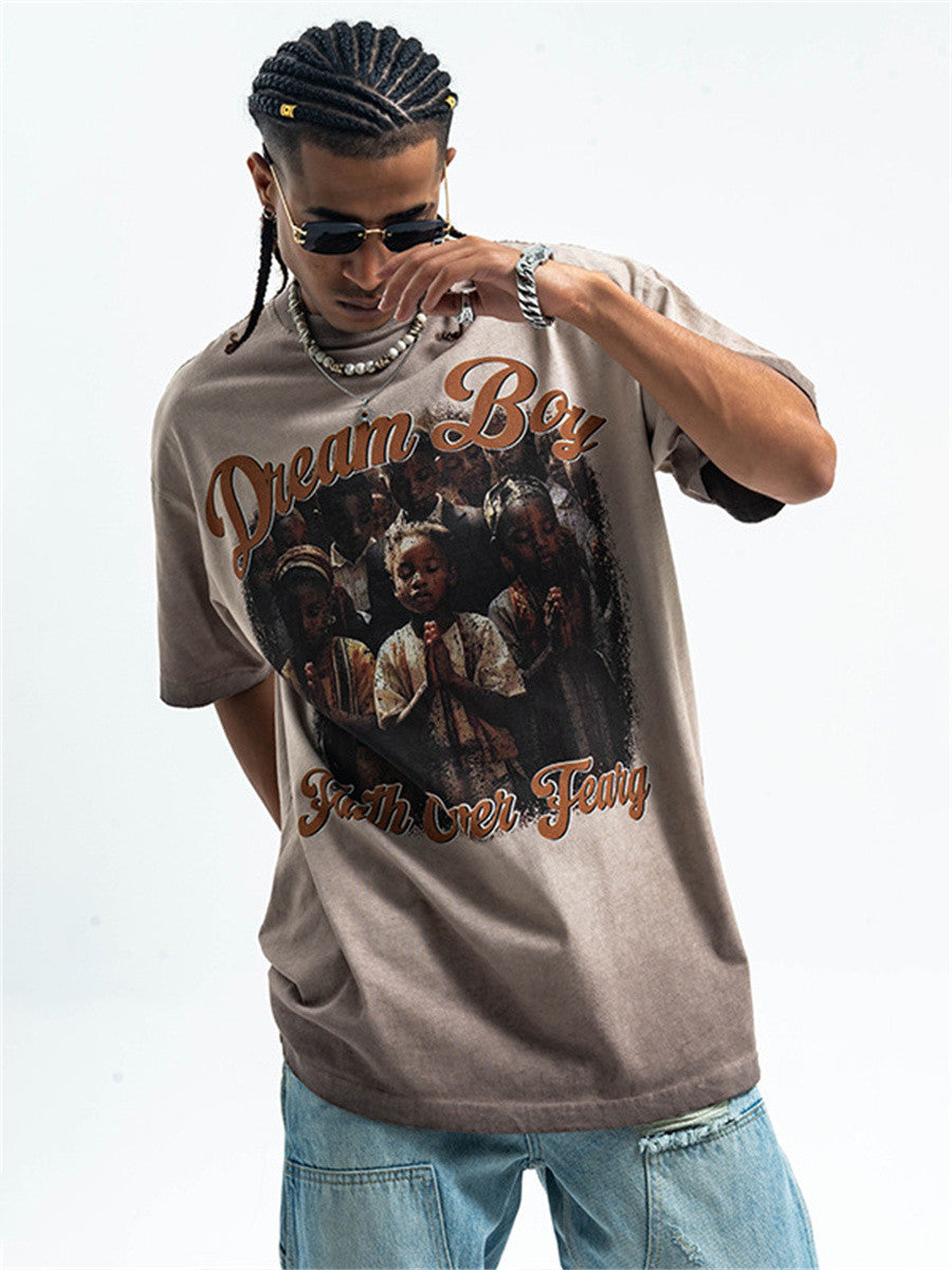 Liber Summer Men's Printed Other Hood T-shirts