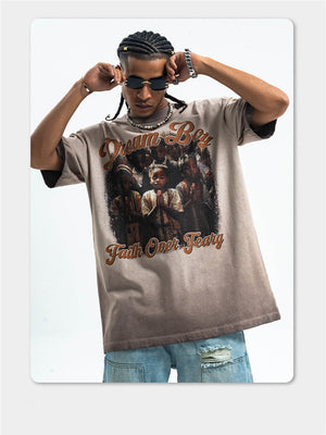 Liber Summer Men's Printed Other Hood T-shirts
