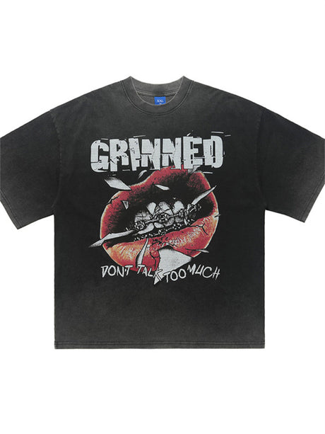 Liber Summer Men's Printed Letter Hood T-shirts