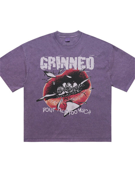Liber Summer Men's Printed Letter Hood T-shirts