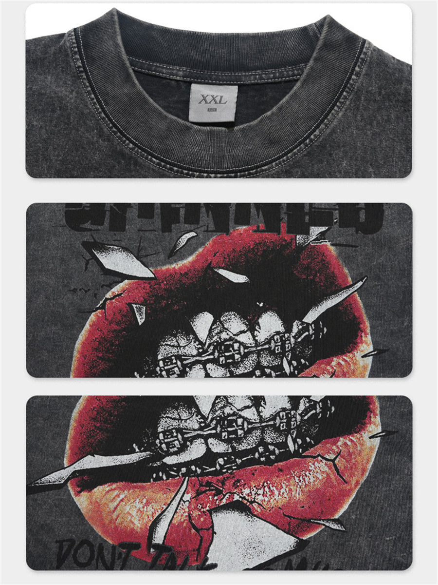 Liber Summer Men's Printed Letter Hood T-shirts