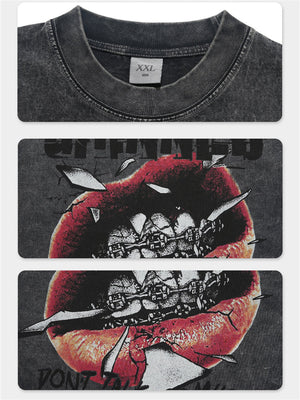 Liber Summer Men's Printed Letter Hood T-shirts