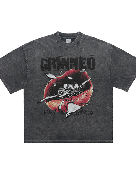 Liber Summer Men's Printed Letter Hood T-shirts