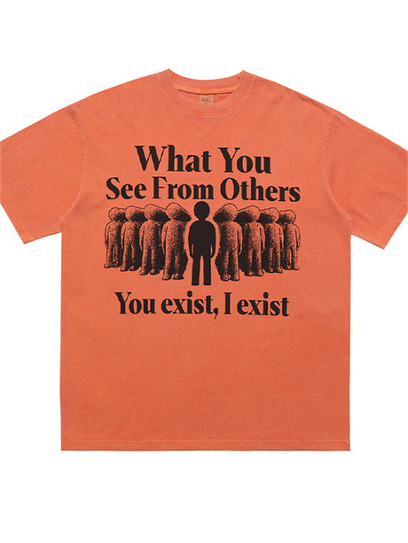 Liber Summer Men's Printed Letter Hood T-shirts