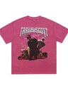 Liber Summer Men's Printed Letter Hood T-shirts
