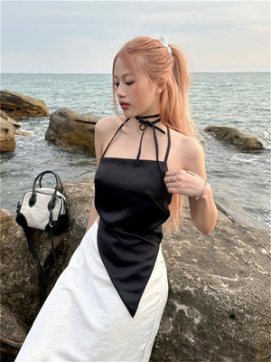 Liber Summer Women's Irregular Hem Tube Top