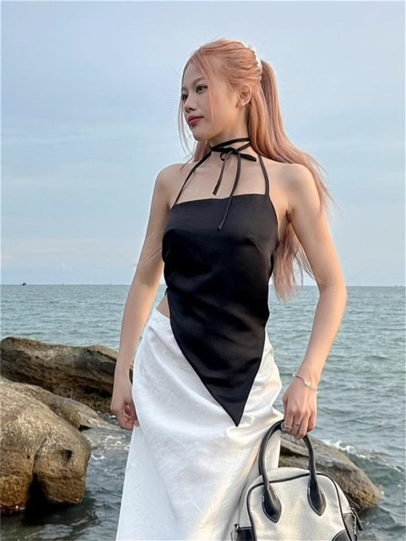 Liber Summer Women's Irregular Hem Tube Top