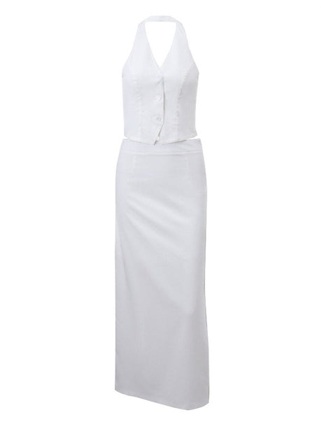 Liber Summer Women's Lace up Branches 2-piece Sets