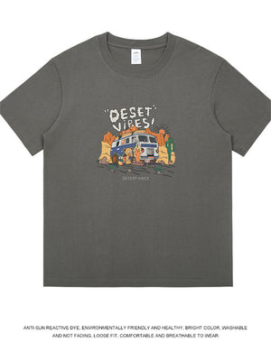 Liber Summer Men's Printed Cartoon T-shirts