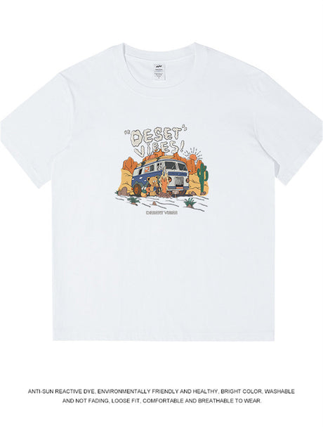Liber Summer Men's Printed Cartoon T-shirts
